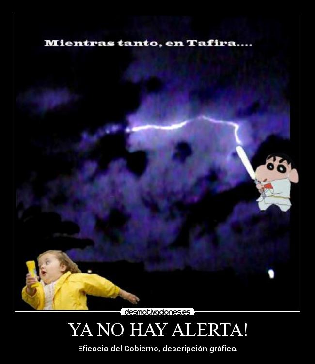 YA NO HAY ALERTA! - Eficacia del Gobierno, descripción gráfica.