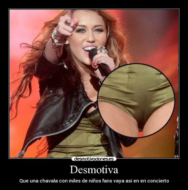 Desmotiva - Que una chavala con miles de niños fans vaya asi en en concierto