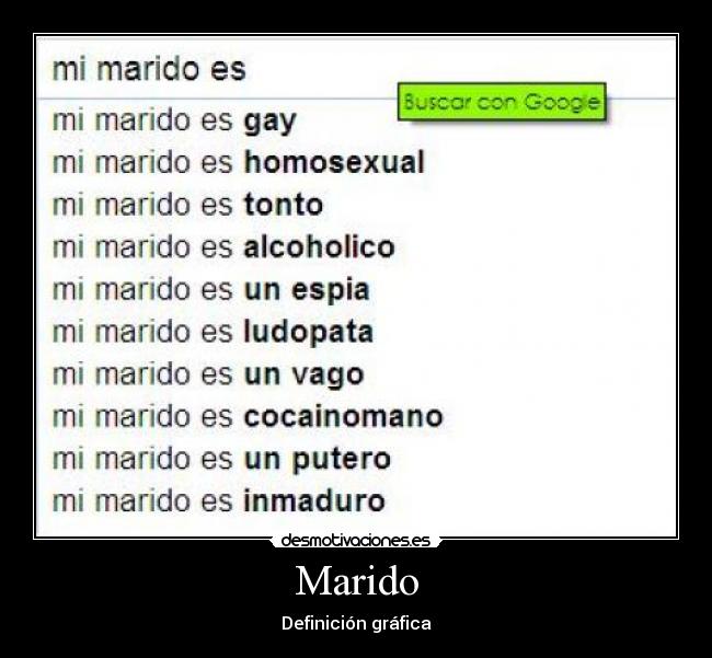 Marido - Definición gráfica
