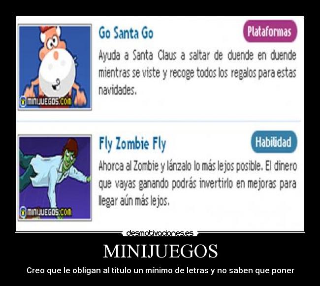 MINIJUEGOS -