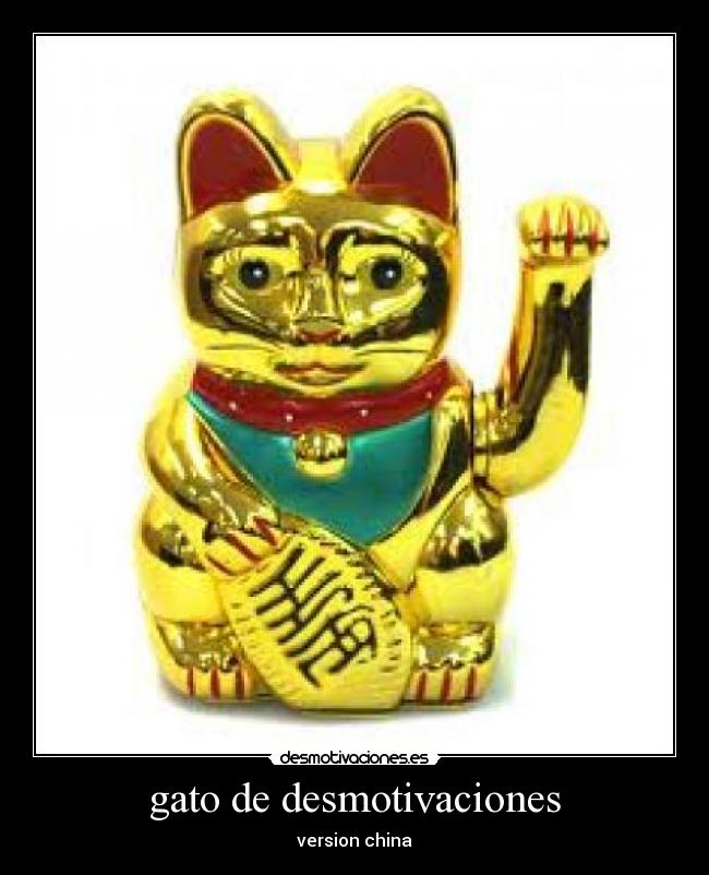 gato de desmotivaciones - version china