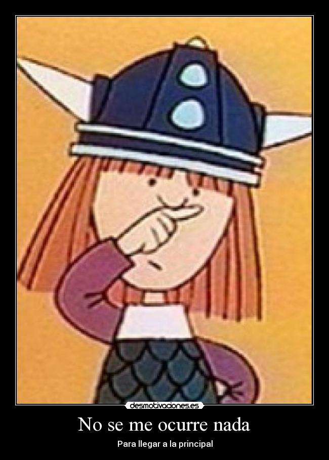 No se me ocurre nada -