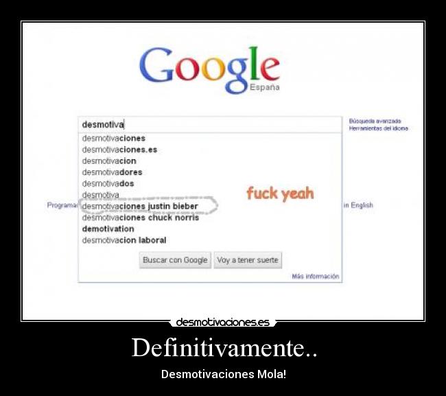 Definitivamente.. -