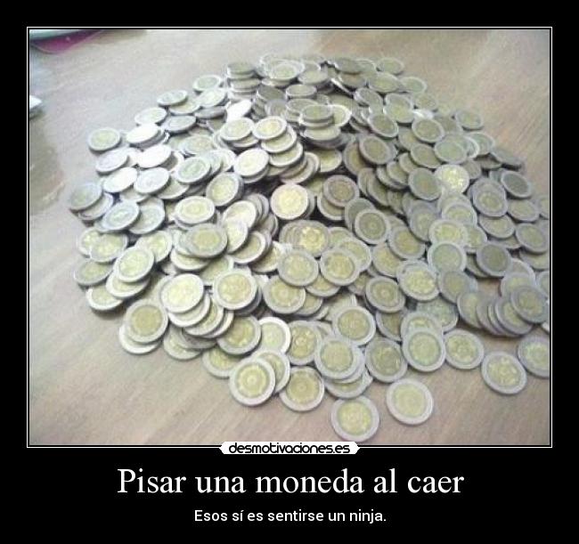 carteles moneda ninja desmotivaciones