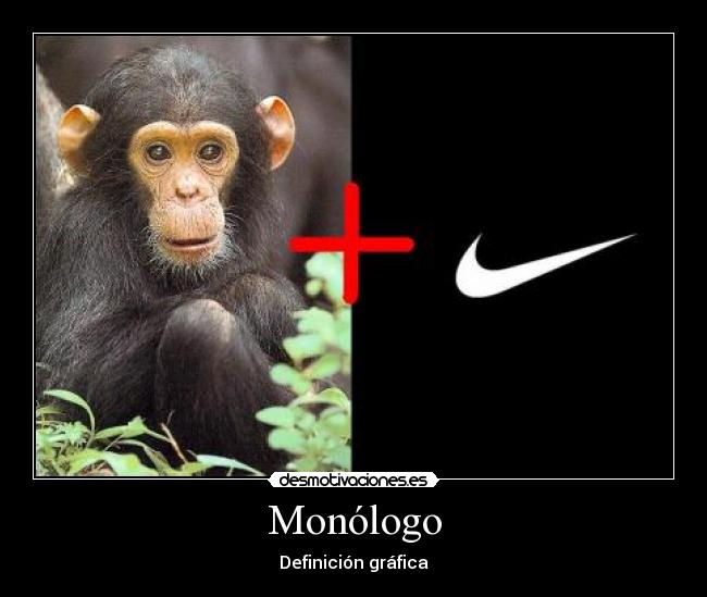 Monólogo - Definición gráfica