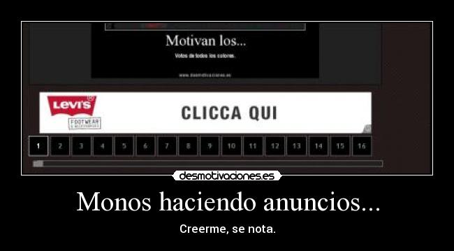 Monos haciendo anuncios... - 