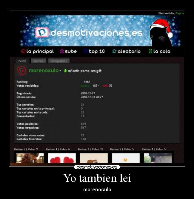 Yo tambien lei - morenoculo