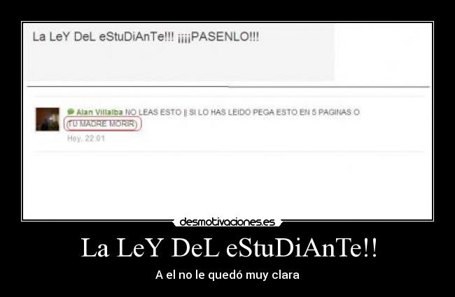 La LeY DeL eStuDiAnTe!! -