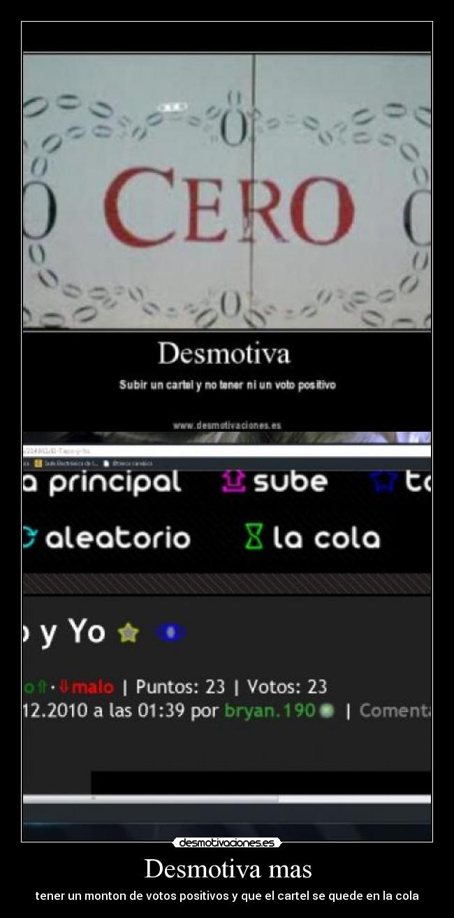 Desmotiva mas -