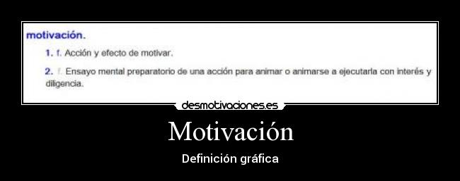 Motivación - Definición gráfica