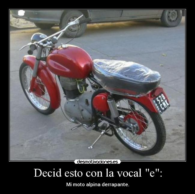 Decid esto con la vocal e: - 