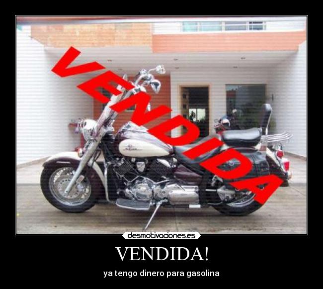 VENDIDA! - ya tengo dinero para gasolina
