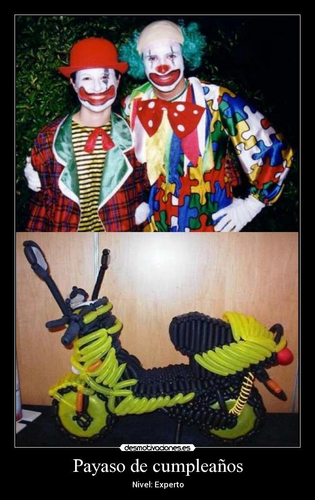 Payaso de cumpleaños - Nivel: Experto