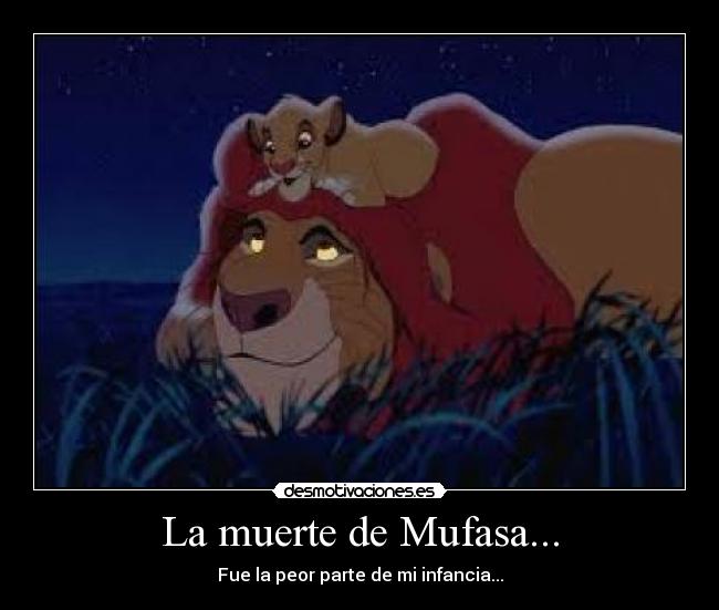 La muerte de Mufasa... -