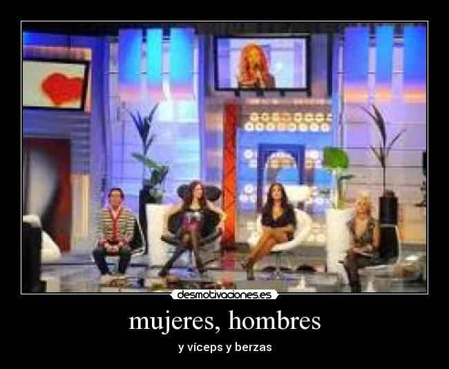 mujeres, hombres -