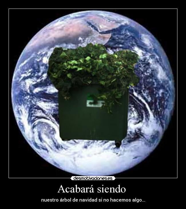 Acabará siendo  - nuestro árbol de navidad si no hacemos algo...