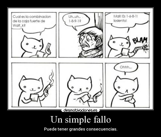 Un simple fallo -