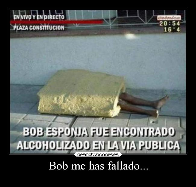 Bob me has fallado... -