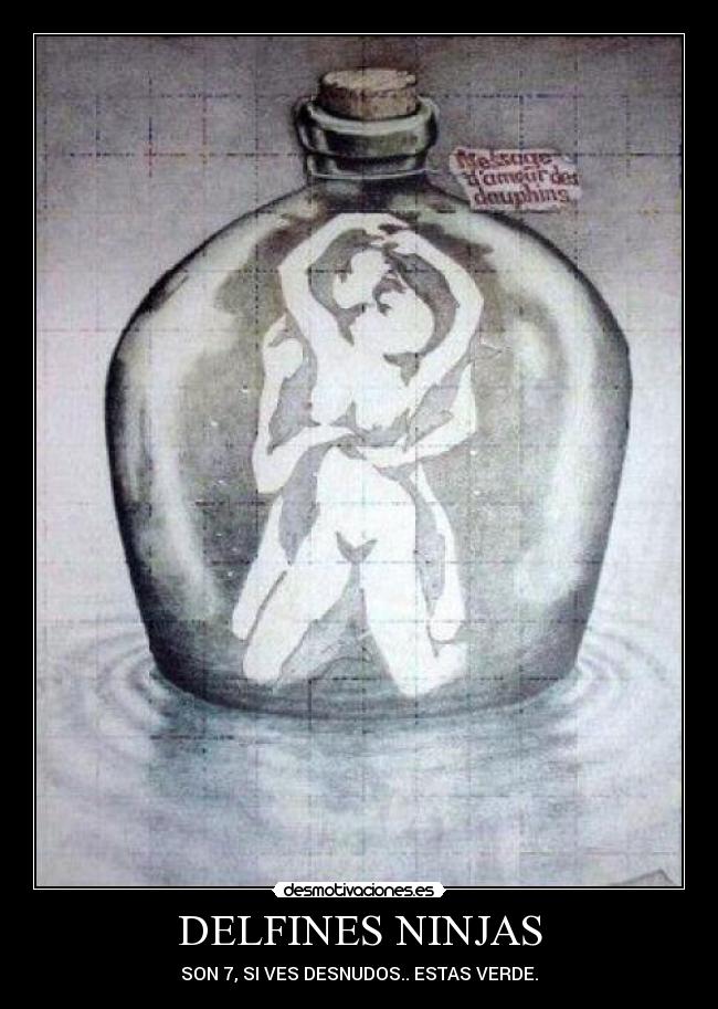 carteles viejo verde delfines ninjas desmotivaciones