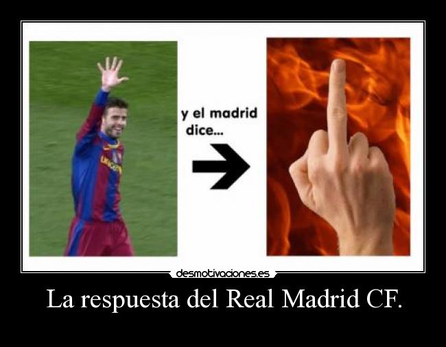 La respuesta del Real Madrid CF. -