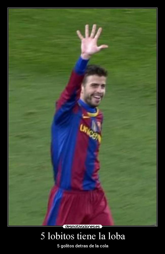 5 lobitos tiene la loba - 5 golitos detras de la cola
