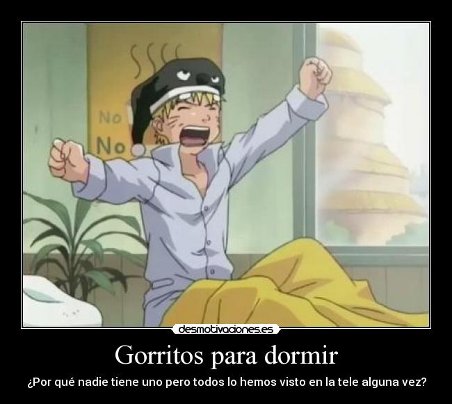 Gorritos para dormir -