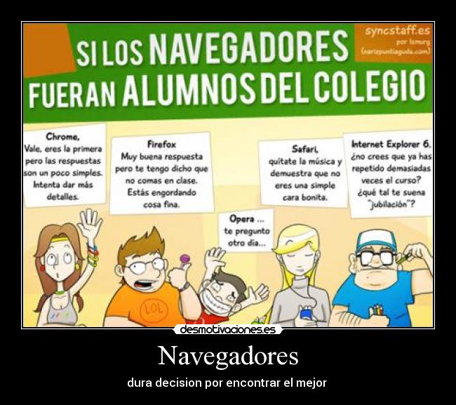 Navegadores - dura decision por encontrar el mejor