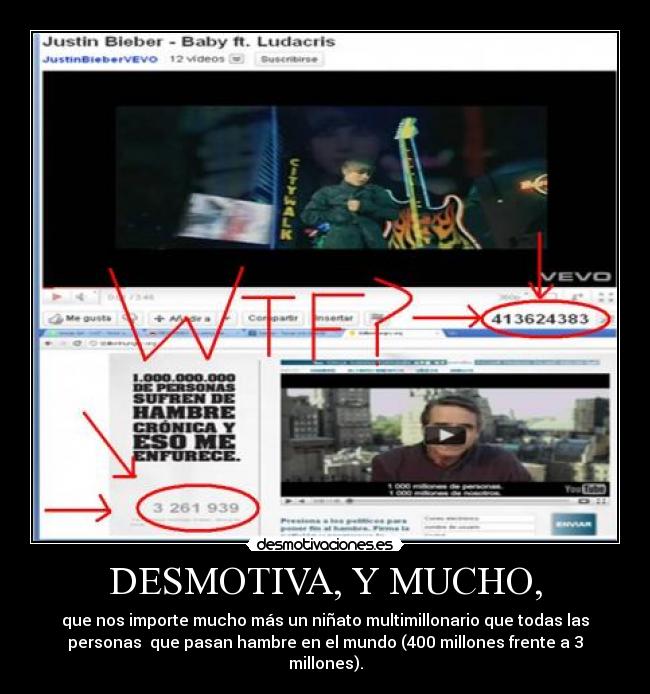 carteles desmotivacionparadojabieberhambre desmotivaciones