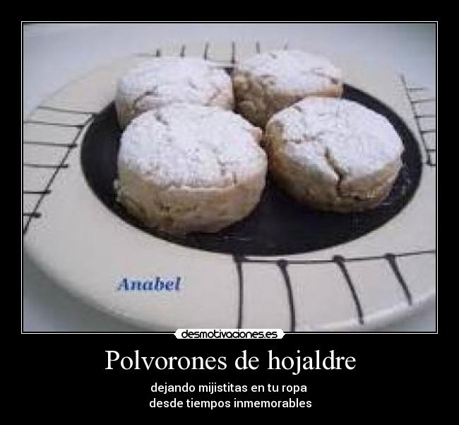 Polvorones de hojaldre -