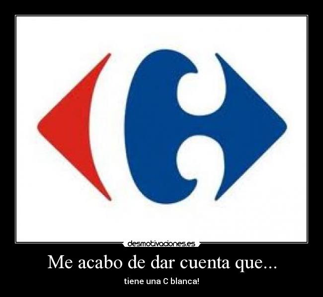 Me acabo de dar cuenta que... - 