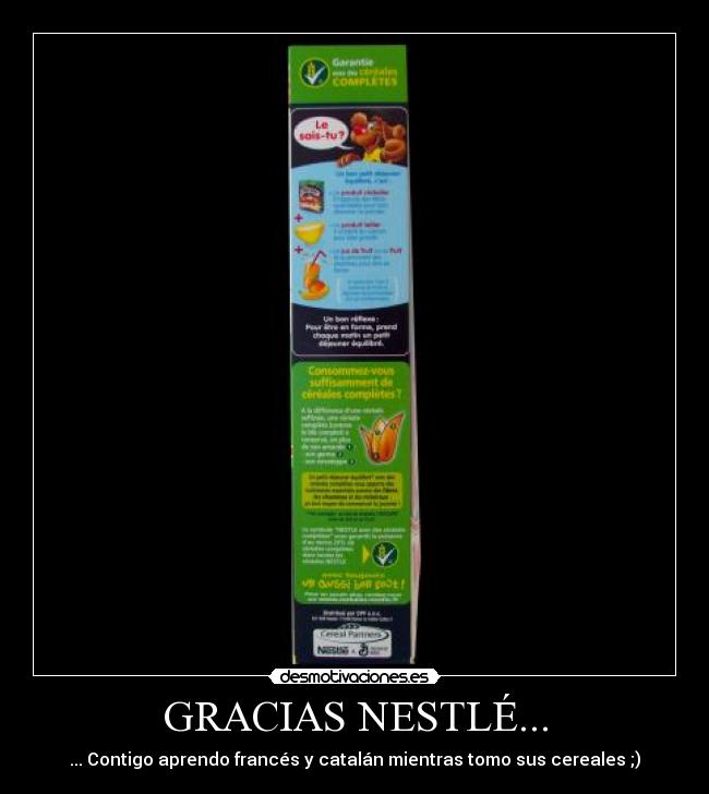GRACIAS NESTLÉ... - 
