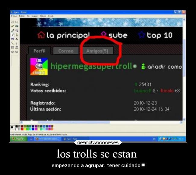 los trolls se estan  - 