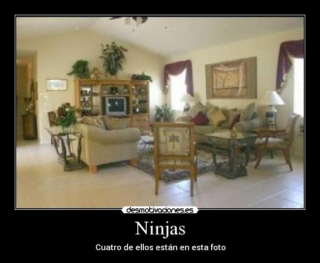 Ninjas - Cuatro de ellos están en esta foto
