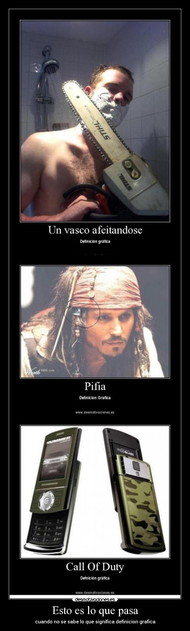 Esto es lo que pasa -