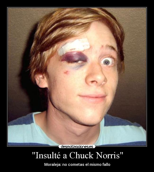 Insulté a Chuck Norris -