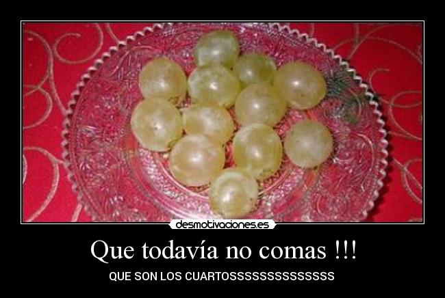 Que todavía no comas !!! - QUE SON LOS CUARTOSSSSSSSSSSSSSS