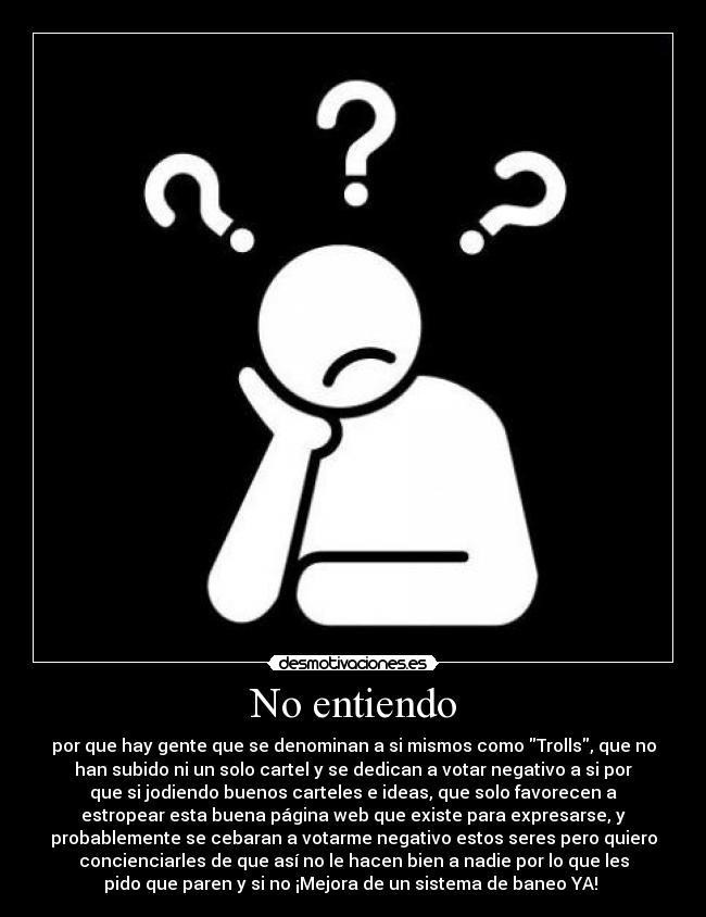 No entiendo -