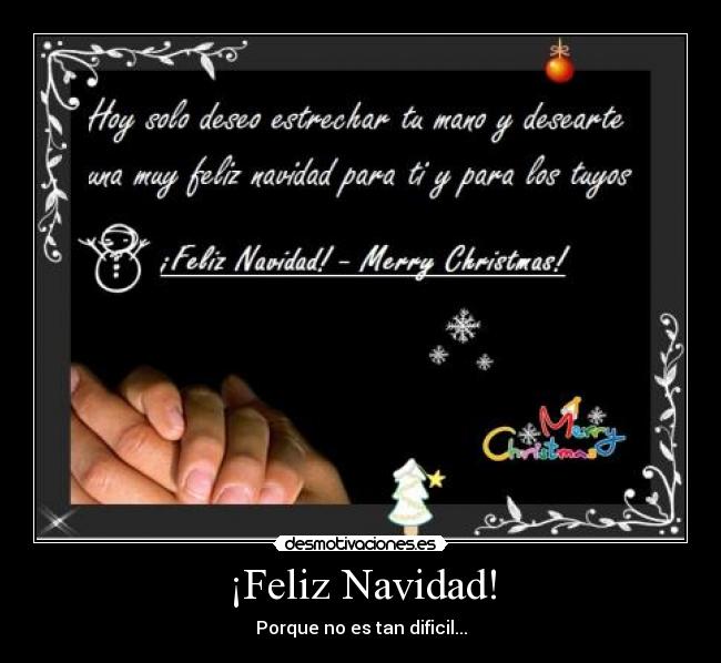¡Feliz Navidad! - Porque no es tan dificil...