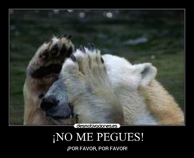 ¡NO ME PEGUES! - ¡POR FAVOR, POR FAVOR!
