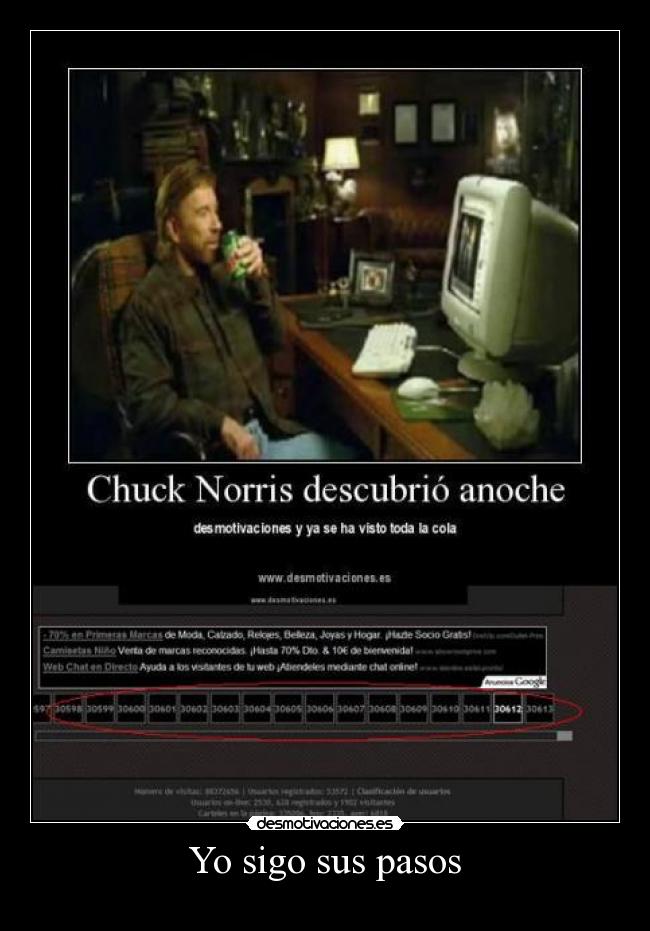 carteles chuck norris cola desmotivaciones