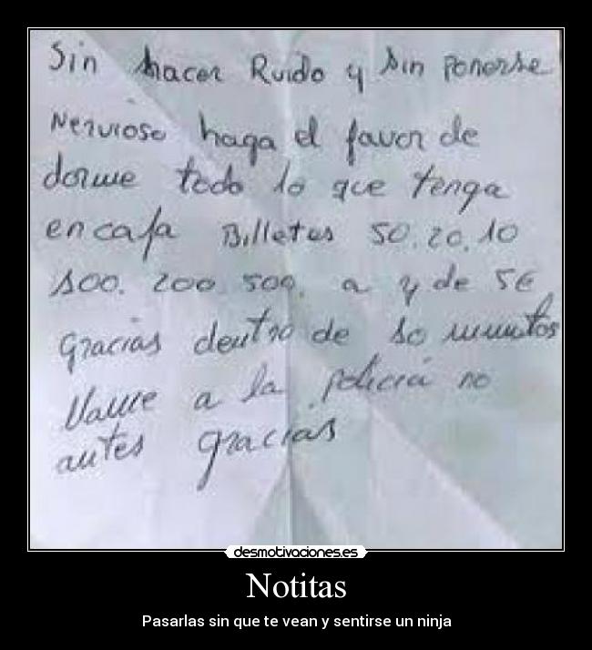 carteles notitas clase ninja djpopez desmotivaciones