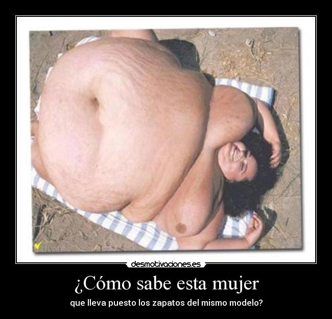 ¿Cómo sabe esta mujer -