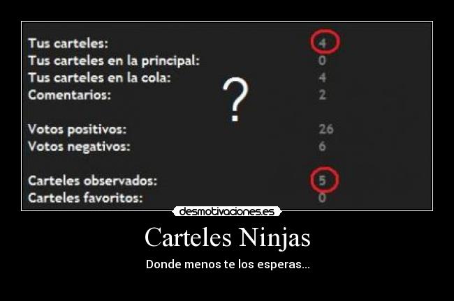 Carteles Ninjas - Donde menos te los esperas...