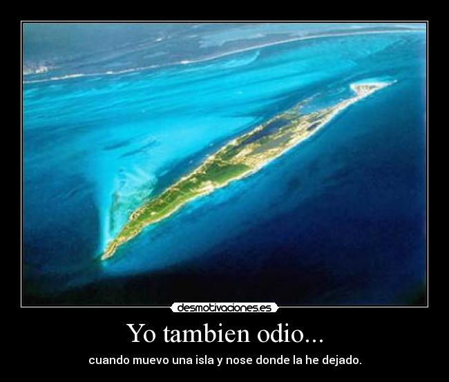 Yo tambien odio... -