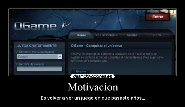 Motivacion - Es volver a ver un juego en que pasaste años...