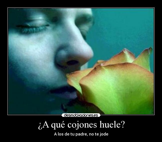 ¿A qué cojones huele? - A los de tu padre, no te jode