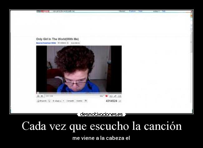 Cada vez que escucho la canción -