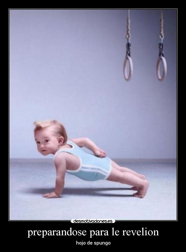 preparandose para le revelion - hojo de spungo