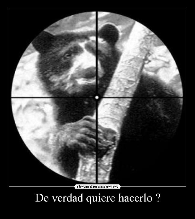 De verdad quiere hacerlo ? -