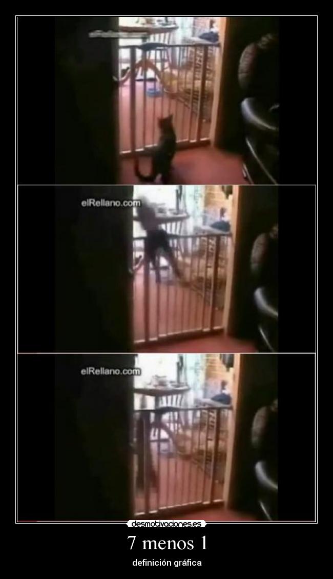 7 menos 1 -